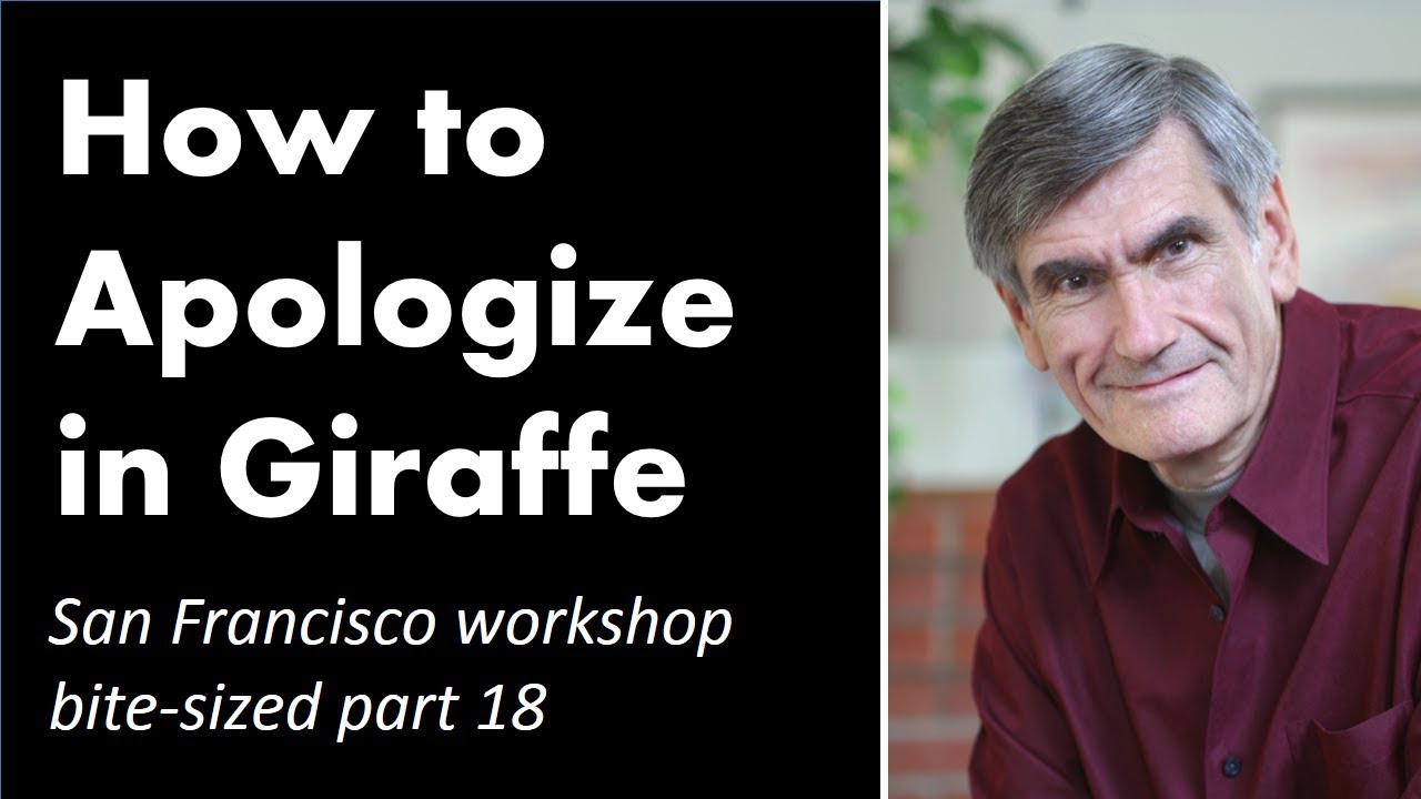 How to Apologize in Giraffe | Nonviolent Communication explained by Marshall Rosenberg