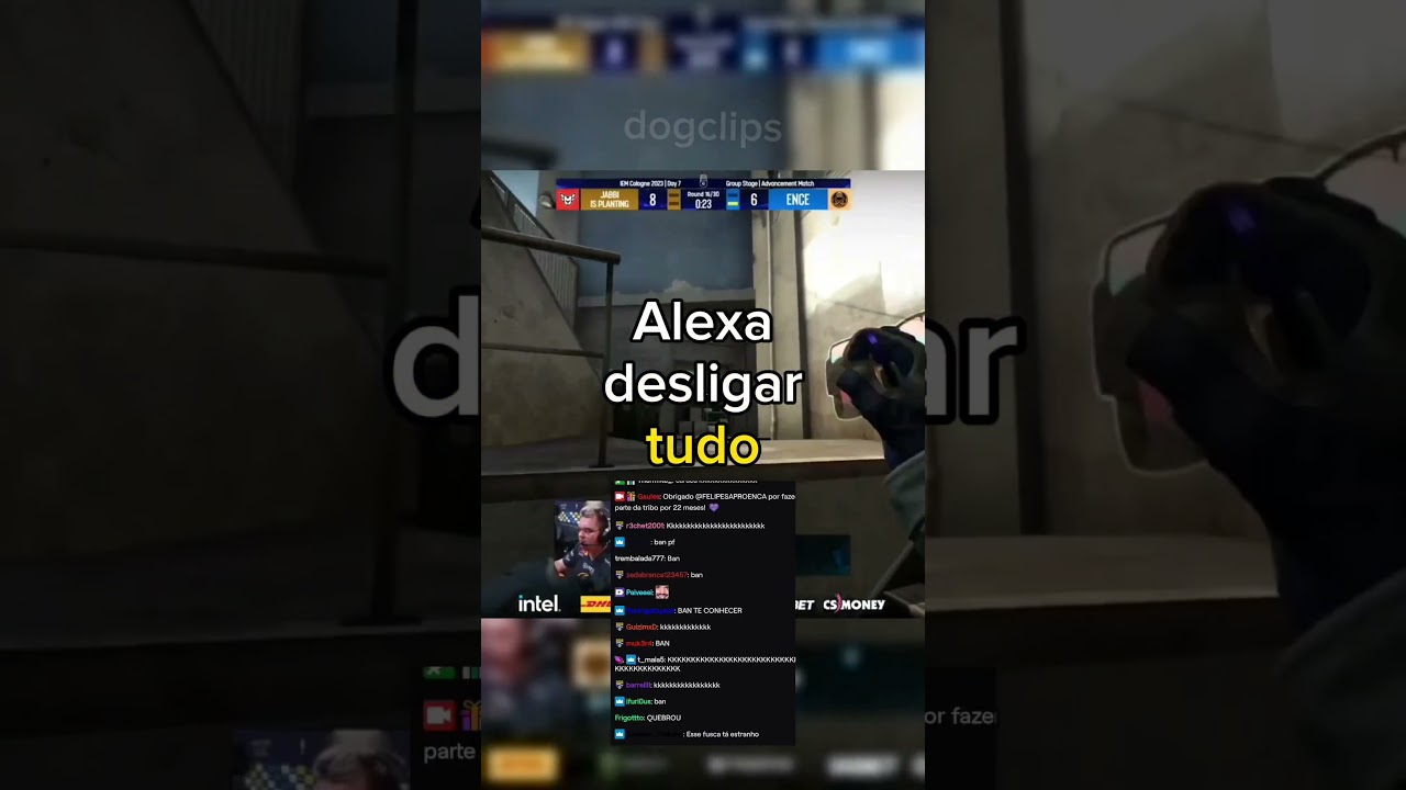 A Alexa desligo a Live do gau kkkk #csgo #gaules #engra&ccedil;ado #gau #cs