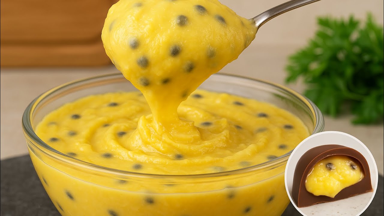 O MELHOR RECHEIO PARA TRUFA DE MARACUJÁ | SABOR INTENSO, CREMOSO E SUPER ESTRUTURADO