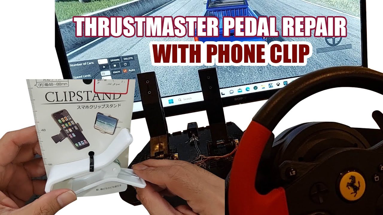 РЕМОНТ ПЕДАЛИ Thrustmaster T150 с ТЕЛЕФОННЫМ ЗАЖИМОМ