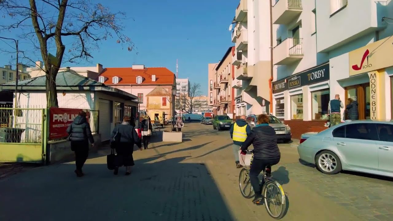 W centrum Włocławka nigdy nie jest nudno! Spacer po centrum miasta [4k]