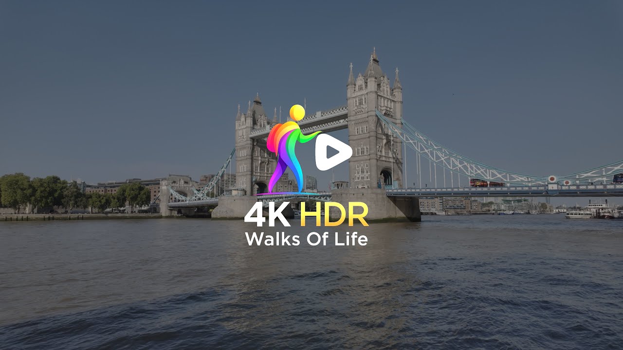 4K HDR - Walks of Life : Tower Bridge viewpoint (Cityscape) (Meditation) (Slow TV)