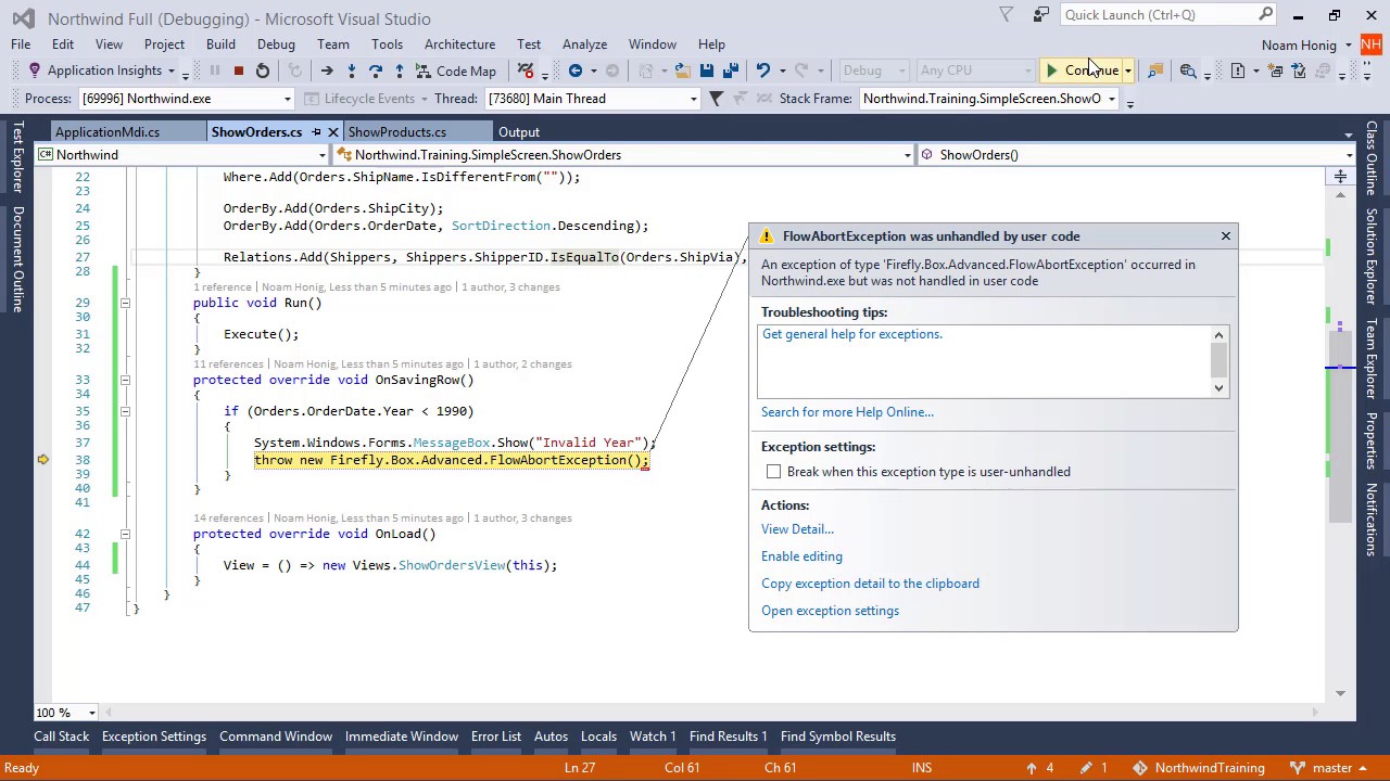 Input Validation using Flow Abort Exception - Preventing the user from leaving the controller