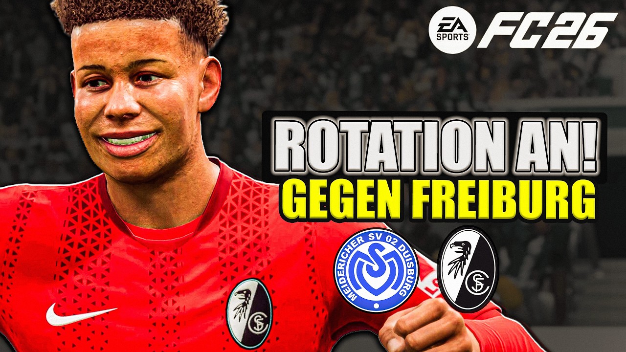Rotationsmaschine an! Youngster-Chance gegen Freiburg | MSV Duisburg | EAFC 26 Karriere