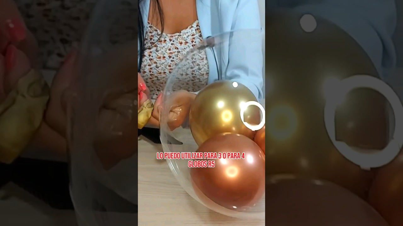 🎈Truco fácil para meter globos dentro de un globo burbuja👌.