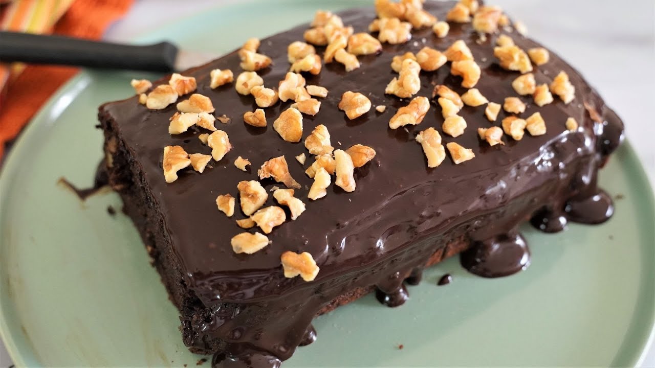 Healthier CHOCOLATE CAKE Recipe with whole wheat flour