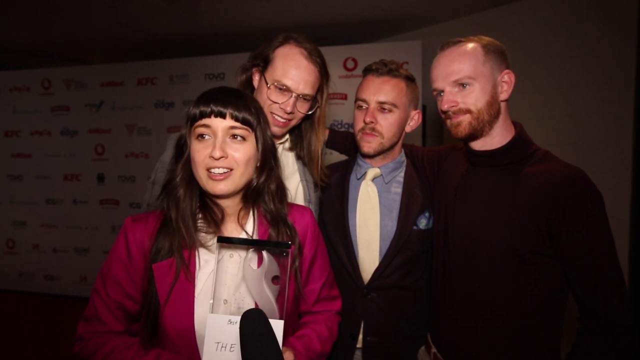 The Beths backstage at the 2019 NZ Music Awards