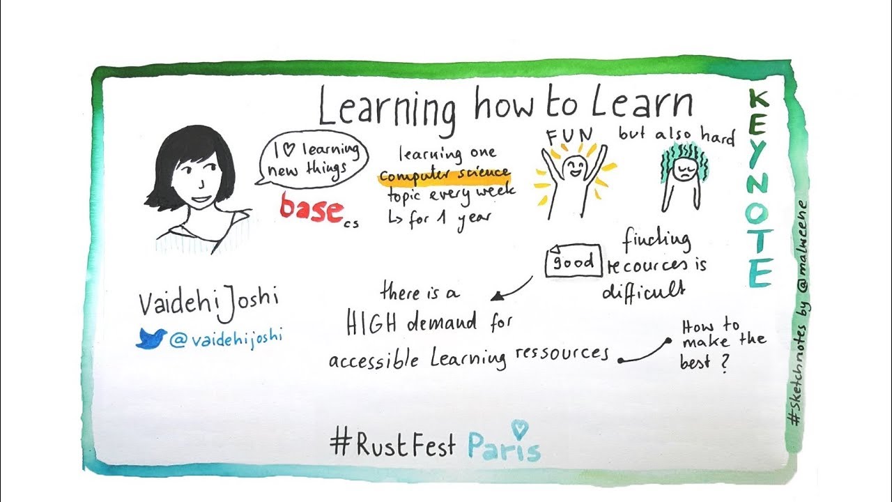 RustFest Paris 2018 -  Learning how to Learn by Vaidehi Joshi