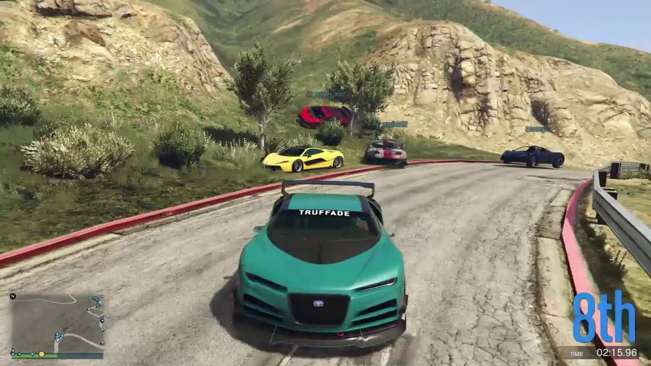 GTA 5 Racing - Nurburgring (kinda) in Super Cars