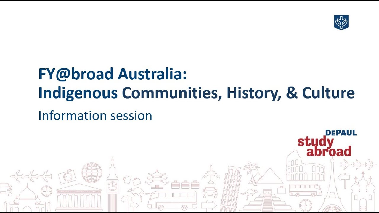 Info session - FY@Australia: Indigenous Communities, History, & Culture