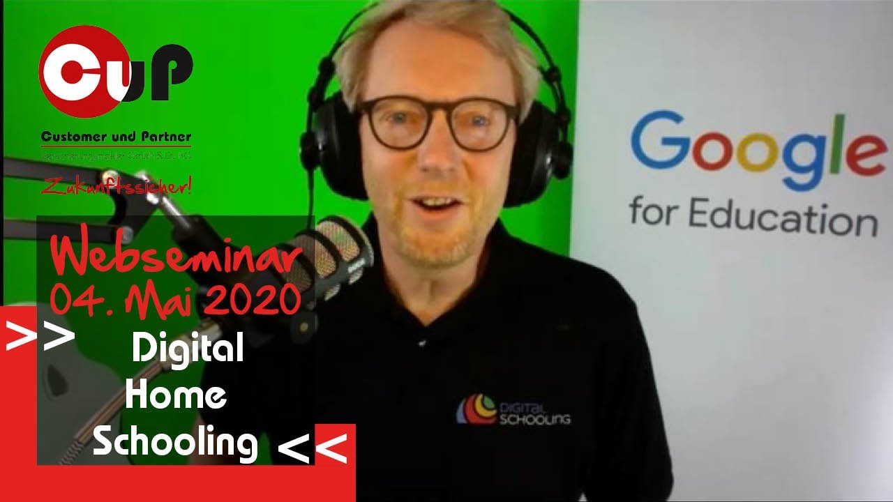 Webseminar Digital Home Schooling mit Google G Suite Education