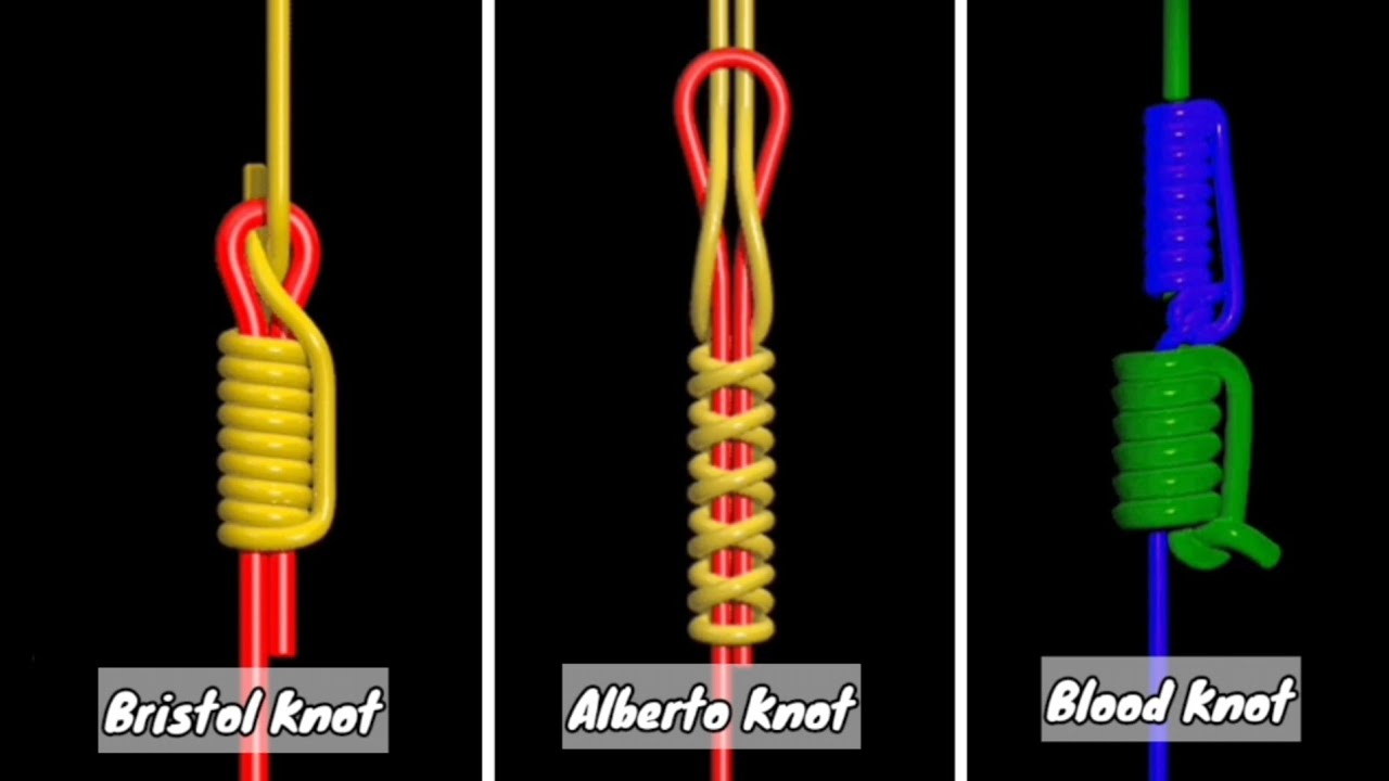 1109 Tiga Cara Menyambung Tali Pancing | BRISTOL KNOT | ALBERTO KNOT | BLOOD KNOT