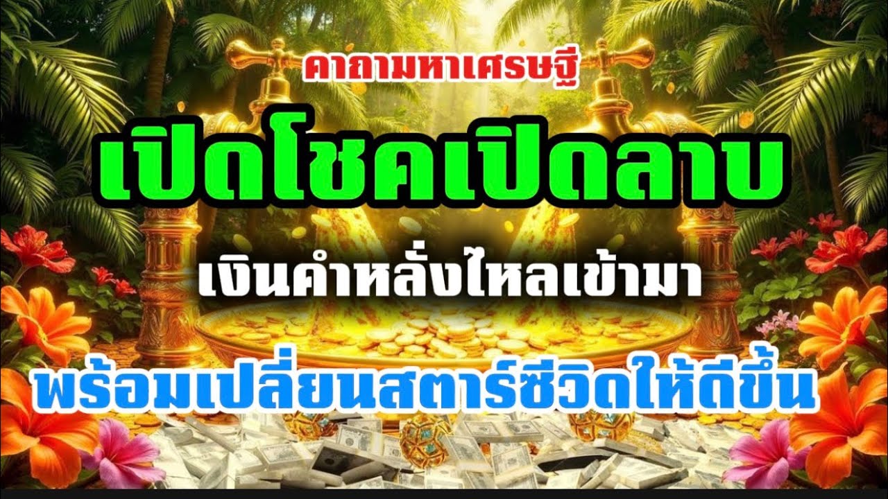 คาถามหาเศรษฐี เปลี่ยนชะตาชีวิตให้ดีขึ้น￼ #คาถามหาเศรษฐี