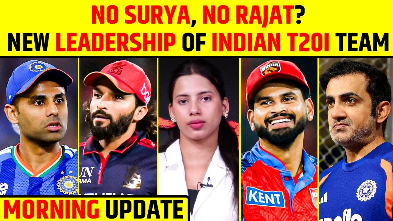 🔴MORNING UPDATE: INDIA'S NEW T20I CAPTAIN & VICE-CAPTAIN #bcci
