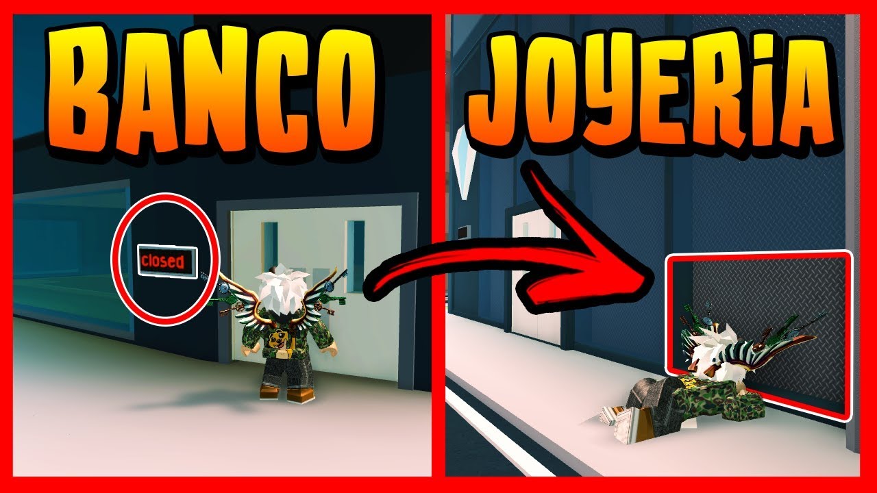 TRUCO ROBAR BANCO Y JOYERIA cuando estan CERRADOS en JAILBREAK - Roblox