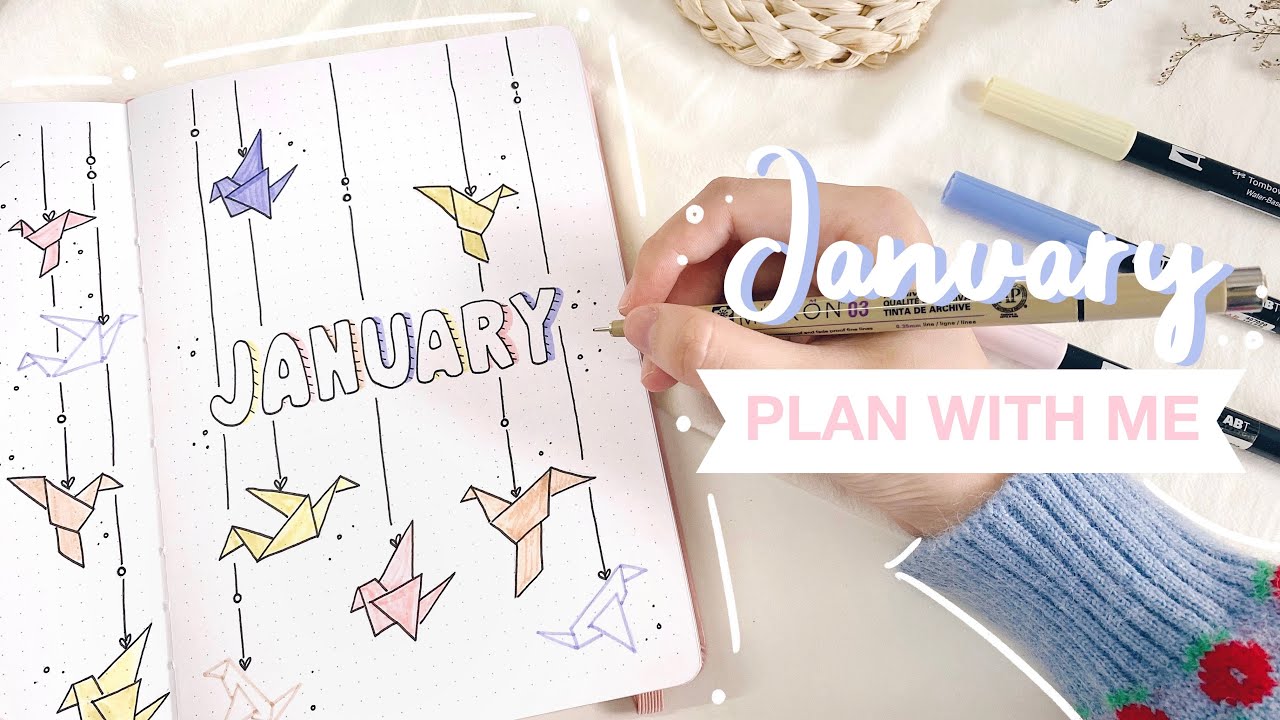 🕊 plan with me // january 2022 bullet journal setup