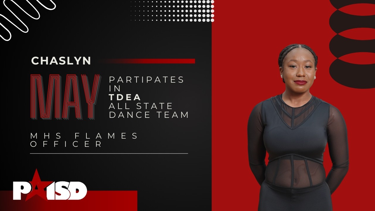 Flames officer Chaslyn May participates in TDEA All State Dance Team