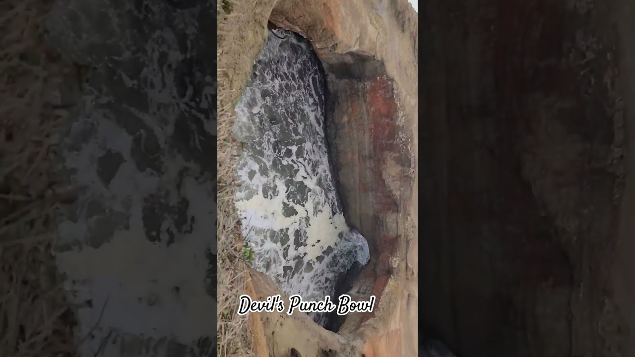 Devil's Punch Bowl, Oregon #travel #shorts #reels