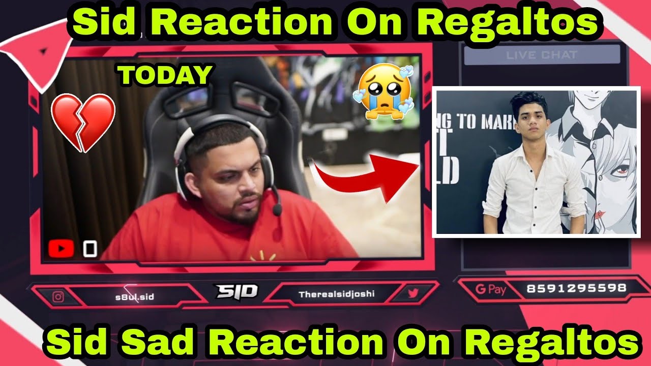 Sid Reaction On Regaltos 💥 | Sid Sad Reaction On Regaltos 💥