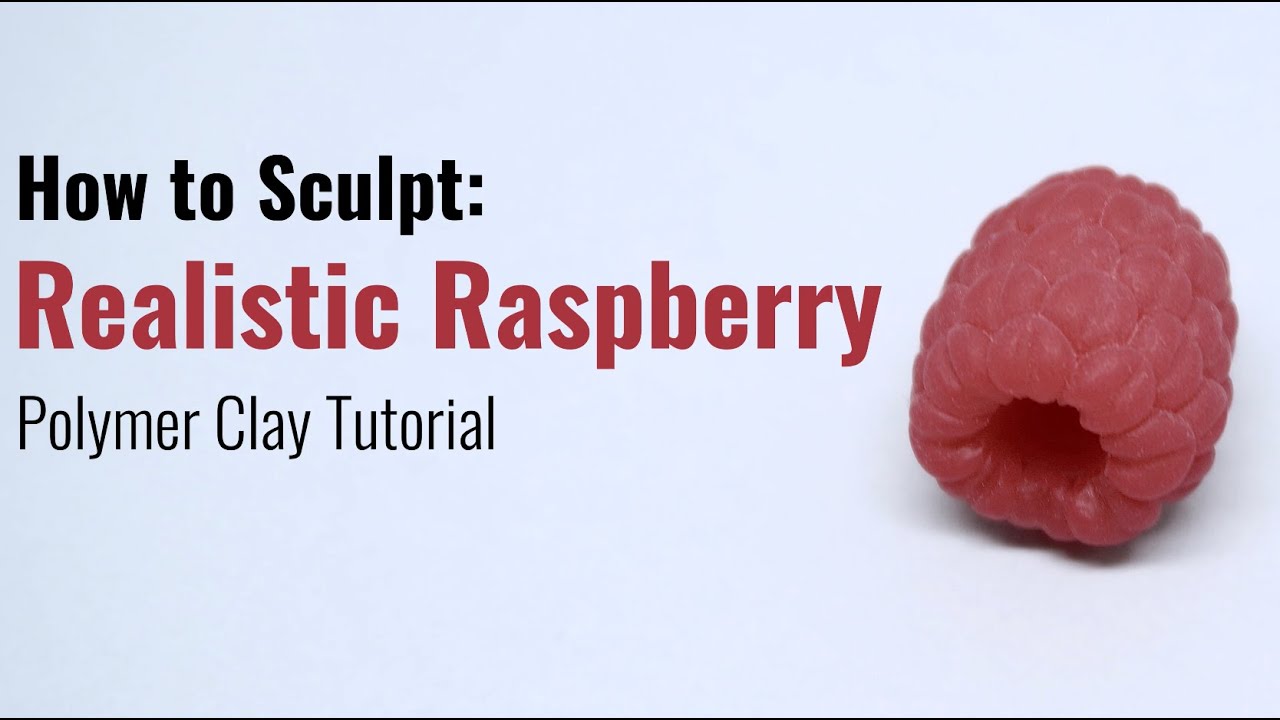 Realistic Polymer Clay Raspberry Tutorial | Easy DIY Craft by Clayziness