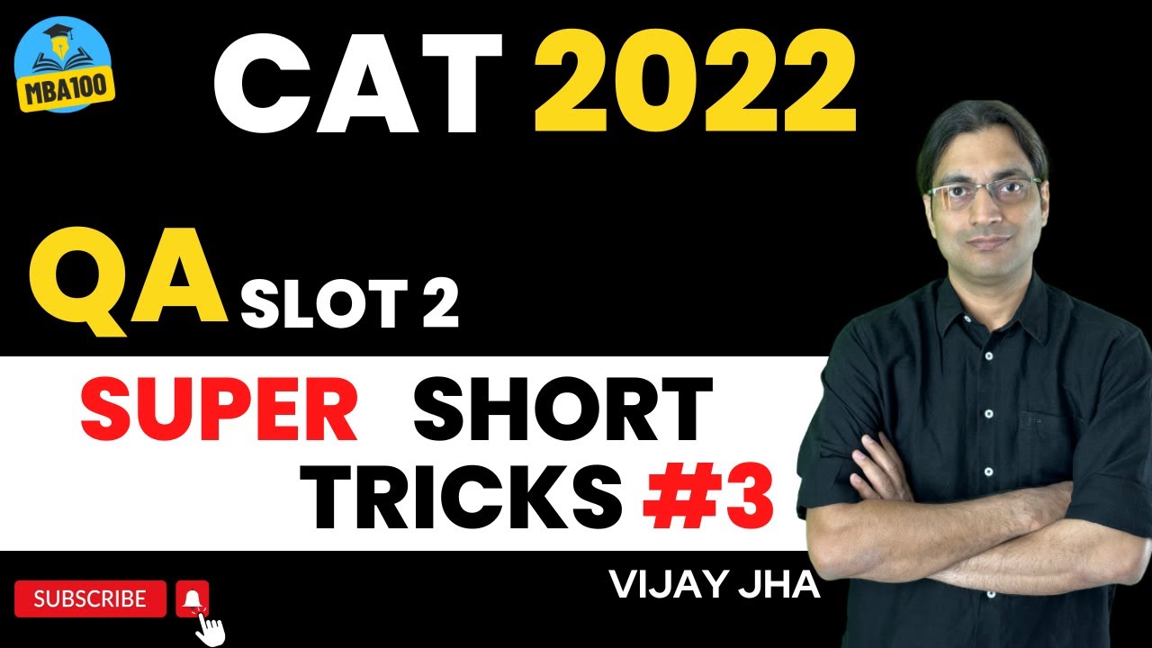 CAT 2022 Quant Super Short Tricks (3) | Shortcut to 99+%ile in CAT QA | #cat2022 #cat2023 #xat2023