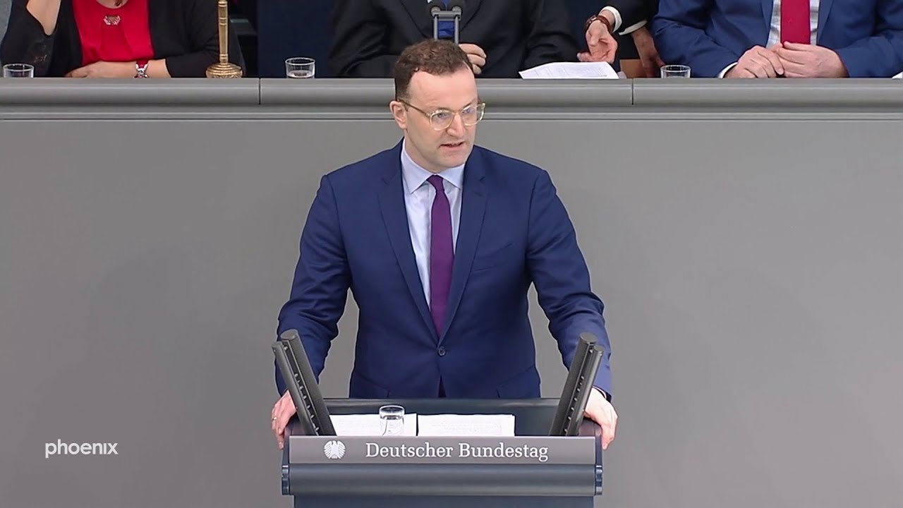 Bundestag: Regierungserklärung von Bundesgesundheitsminister Spahn zur Bekämpfung des Coronavirus