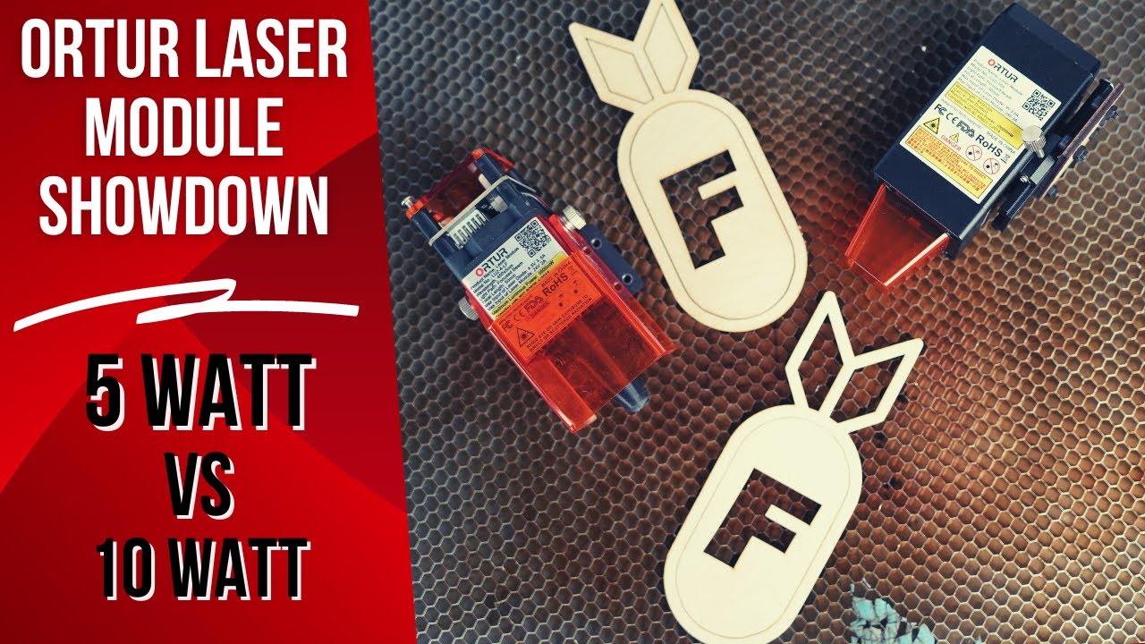 Ortur 5watt vs 10watt laser module showdown |Laser cut test