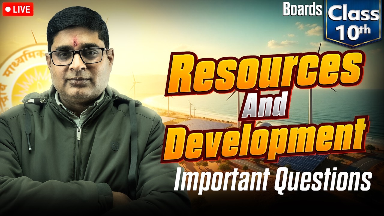 🚨 90% Sure Questions | Resources and Development | Class 10 Geography LIVE Revision