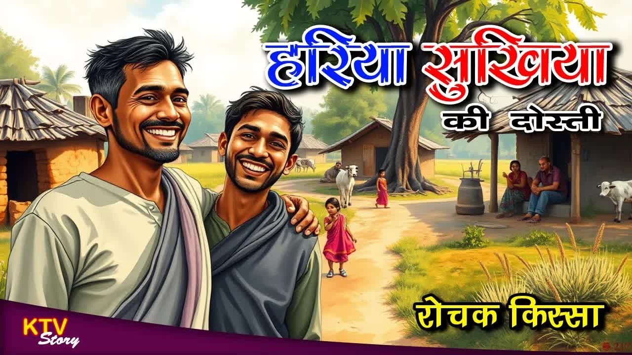KTV449 हरिया और सुखिया की दोस्ती, हिंदी कहानी, HARIYA AUR SUKHI KI DOSTI, MORAL STORY, #KTVStory