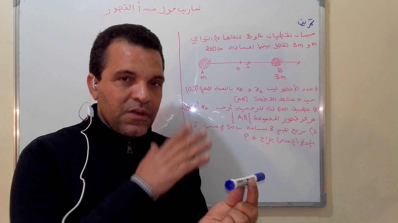 تمارين حول مبدأ  القصور  جدع مشترك علمي .دروس الدعم شارع محمد السادس 475 البيضاء