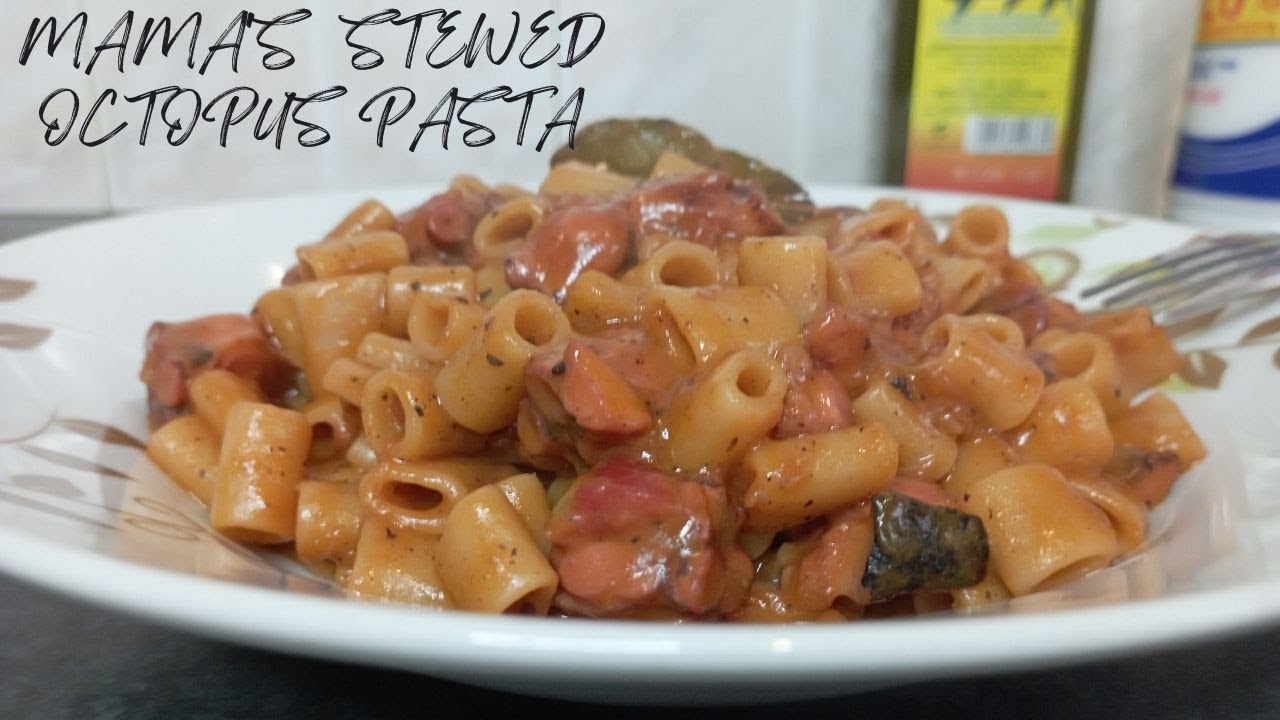 Best Greek Stewed Octopus Pasta - the only recipe you will need, so tender and delicious!