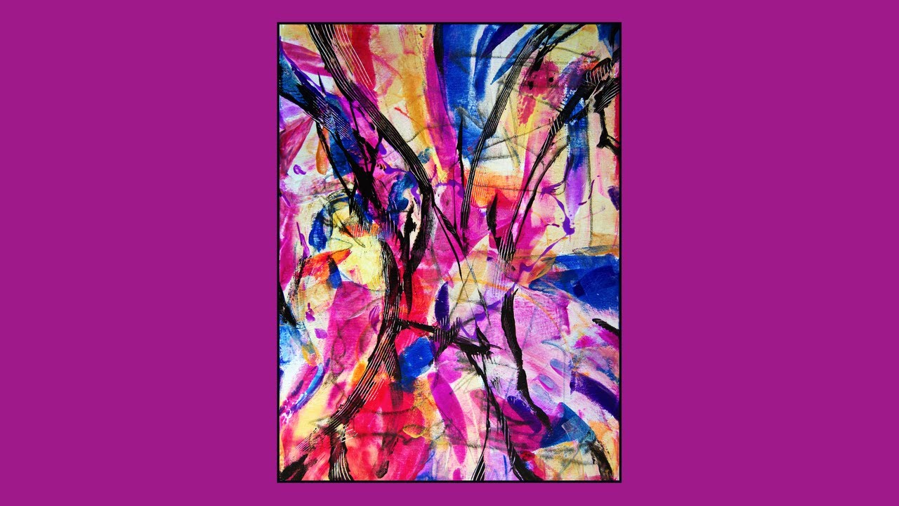 #10,257 Mixed media Mark making Abstract  Fluid Acrylics Painting 1.22.2025 Spontaneous art