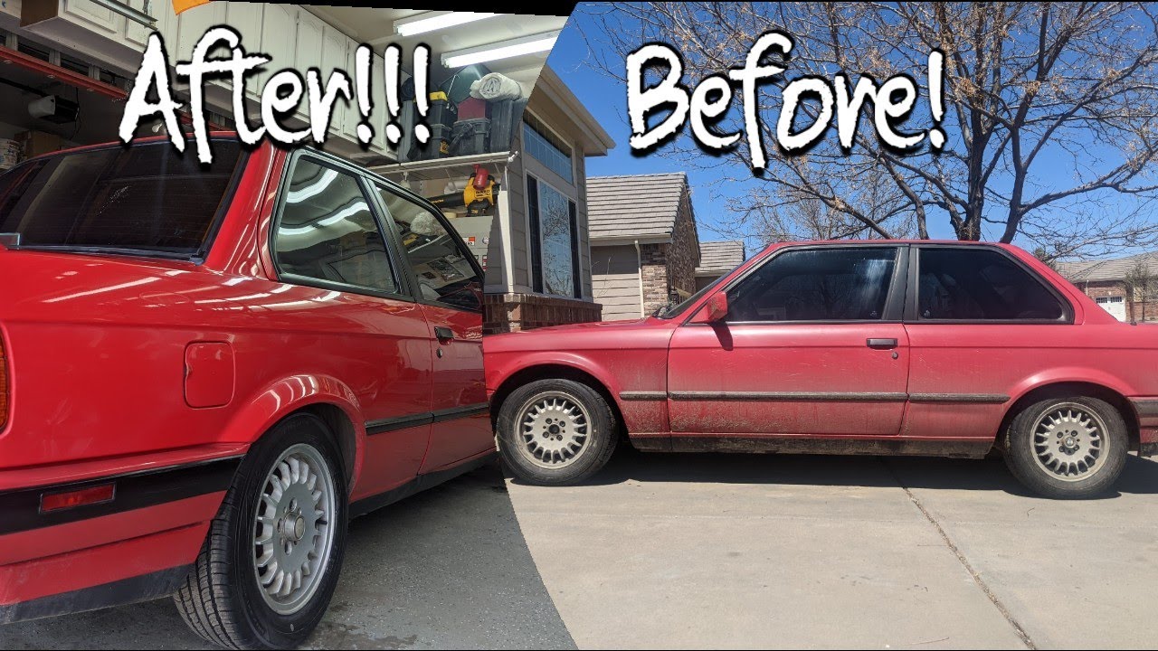 My 30 Year Old Bmw Gets a Full Paint Correction Detail!! (Bmw e30! Looks Amazing)