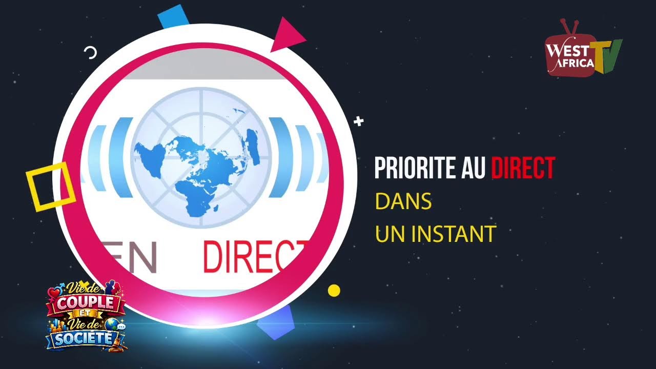 Обсуждение отношений и общественной жизни в прямом эфире на телеканале West Africa TV.