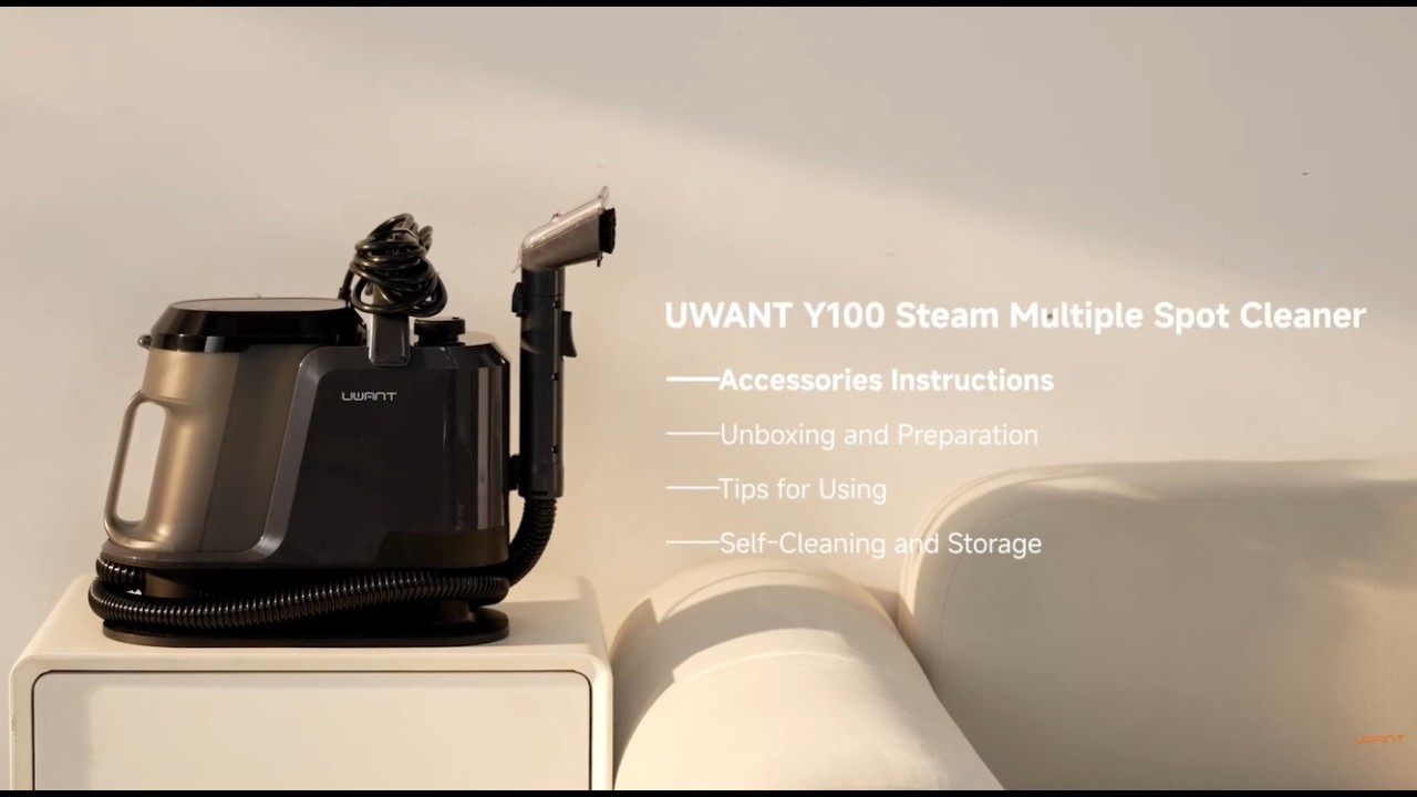 How to Use Y100 Steam Multiple Spot Portable Carpet & Upholstery Cleaner