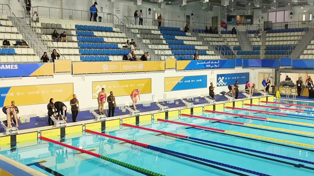 Sandhya's 800m Freestyle event@ Open masters Games Abudhabi 