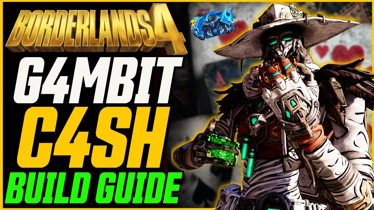 CARD C4SH IS CRAZY! // Borderlands 4 G4MBIT C4SH Blue Tree Build Guide (Level 30-60)