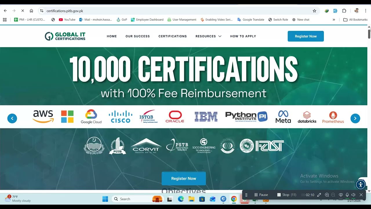 How to Get Free International IT Certifications in Pakistan | PITB Program Step-by-Step