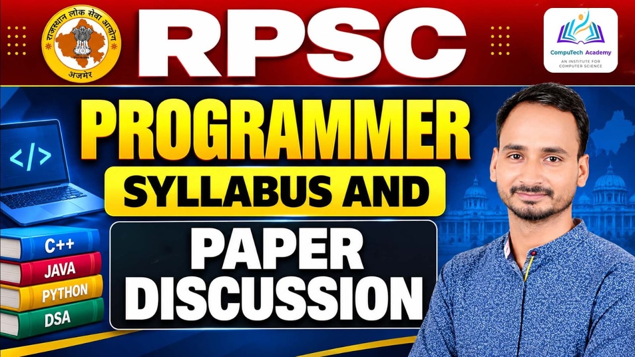 IA (Suchana Sahayak) & RPSC Programmer | Complete Syllabus Discussion | Foundation Batch