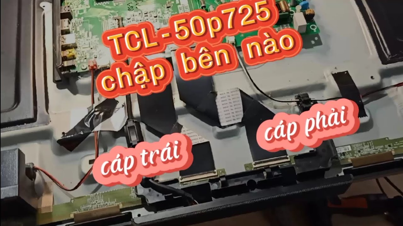 cách tách chập màn hình 4k tivi TCL 50P725 có tiếng không có hình