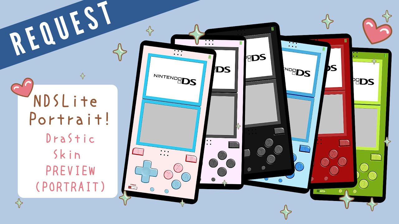 My NDSLite Skin with GBA Button Style Preview: Portrait | Request
