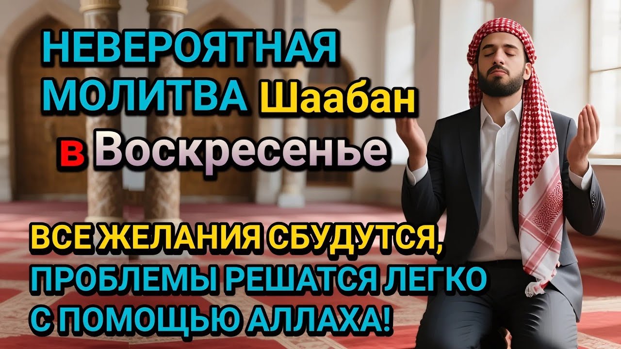 Невероятная молитва в Воскресенье в месяце Шаабан! Все желания сбудутся, и проблемы исчезнут