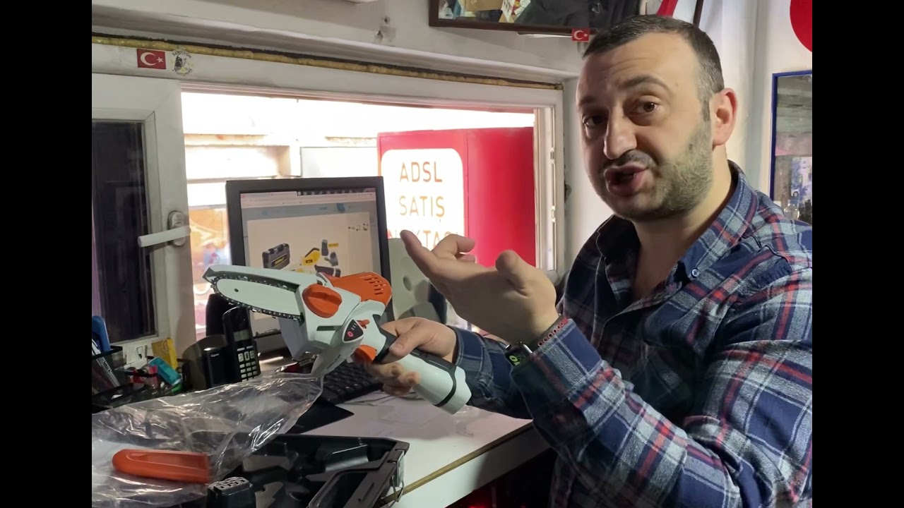 Akülü Dal Kesme ve Budama Makinesi Kutu açılımı ve Deneme