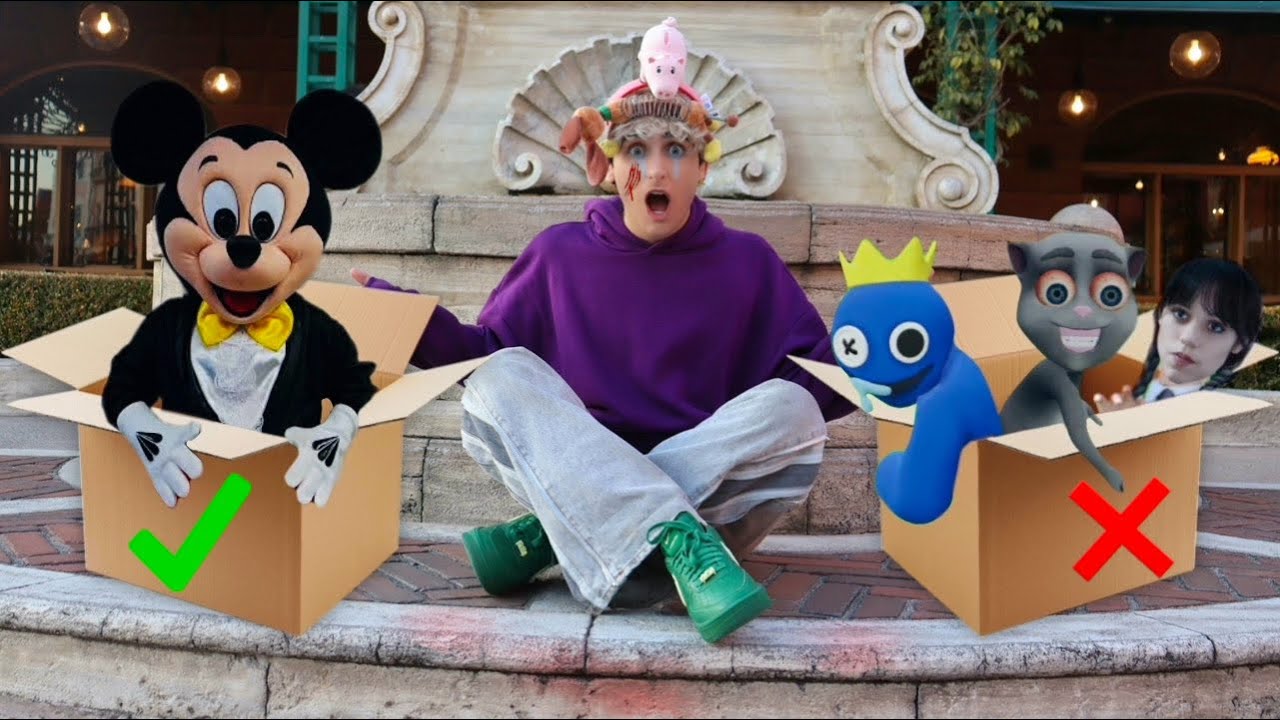 NON SCEGLIERE LA SCATOLA SBAGLIATA A DISNEYLAND! 😰 *challenge paurosa*