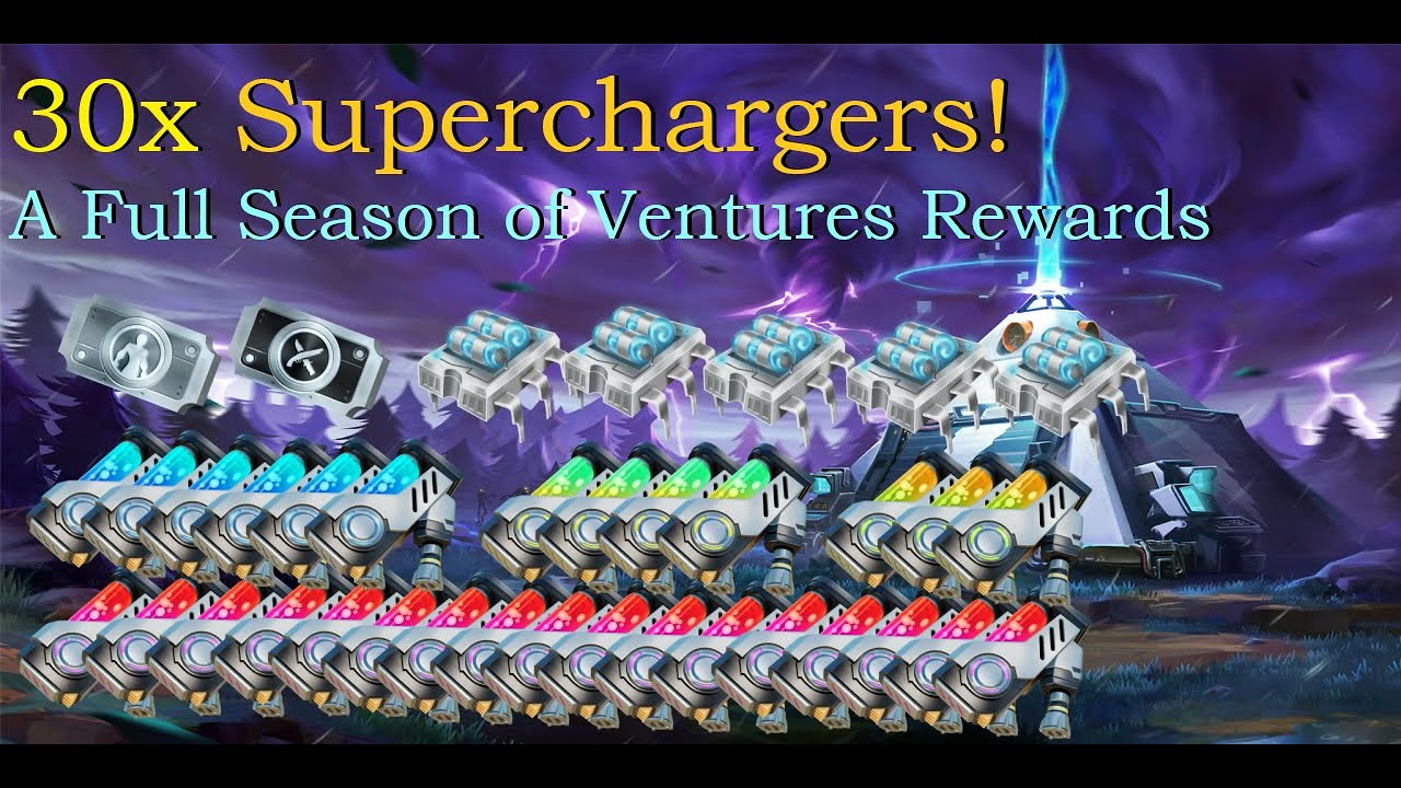 30 Superchargers!? Done with Ventures Season 9! - Fortnite StW