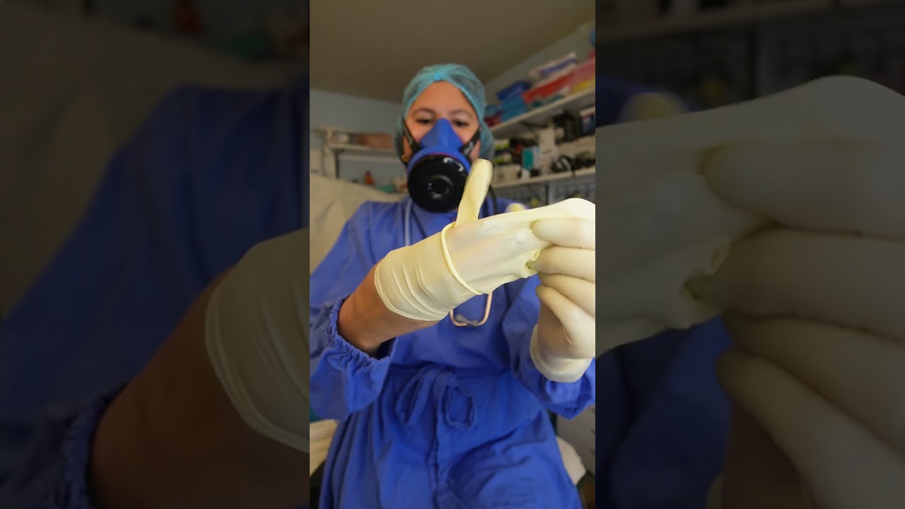 Glove/Gas Mask Breathing ASMR #nurse #asmrvideos #asmr #asmrcommunity #gasmask #breathing  #gloves