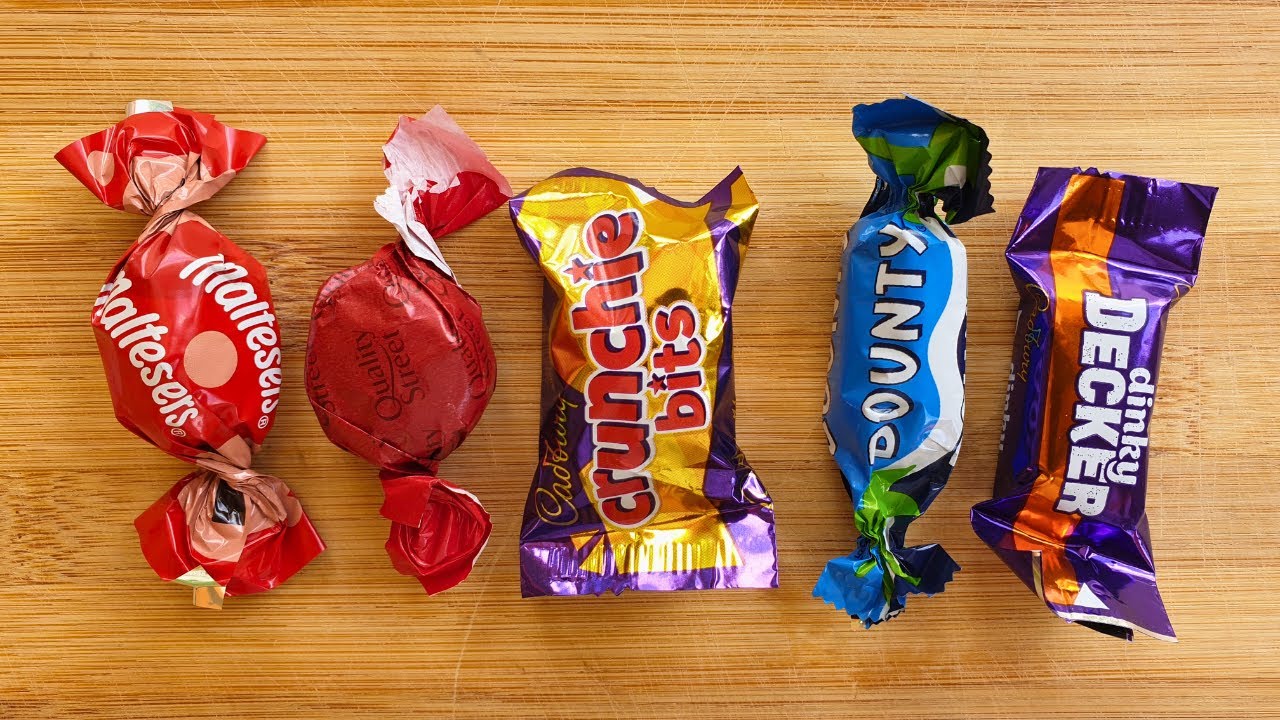ASMR CANDY CHOCOLATES! 🍫🔊 (Mini Maltesers, Crunchie, Bounty)