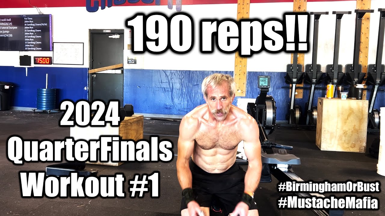 2024 CF Games QuarterFinals Workout #1 – CONSISTENCY for 190 reps – on Snatch/Row/Step-ups