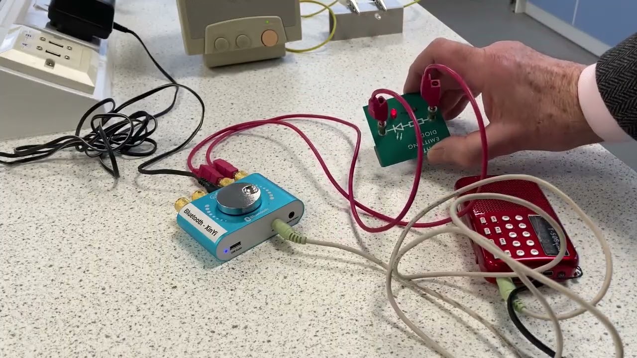 Communication via LED light