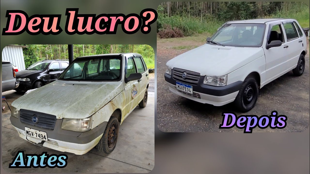 Fiat Uno de 8 mil, quanto custou e por quanto vendemos! Oque faz uma lavação.